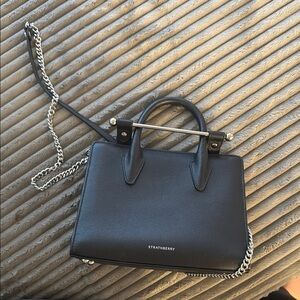 Strathberry Black Leather Handbag